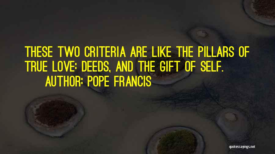 Two Pillars Quotes By Pope Francis