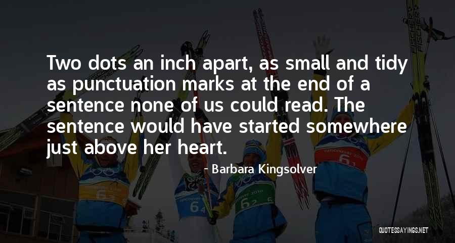 Two Punctuation Marks In Quotes By Barbara Kingsolver Two Punctuation Marks In Quotes By Barbara Kingsolver