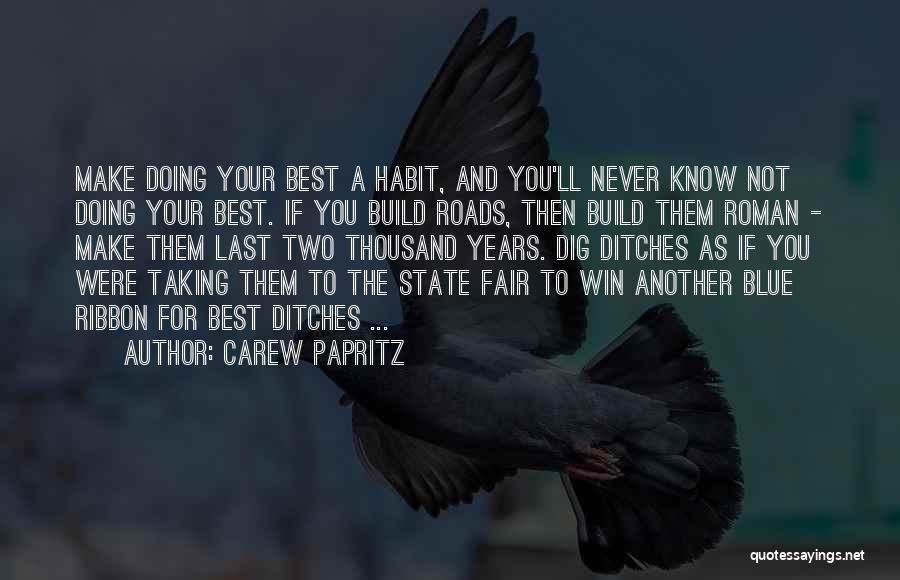 Two Roads In Life Quotes By Carew Papritz