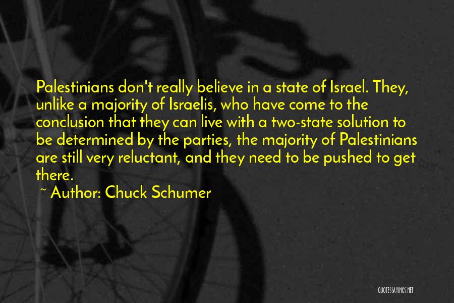 Two State Solution Quotes By Chuck Schumer
