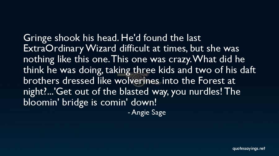 Two Three Way Quotes By Angie Sage Two Three Way Quotes By Angie Sage