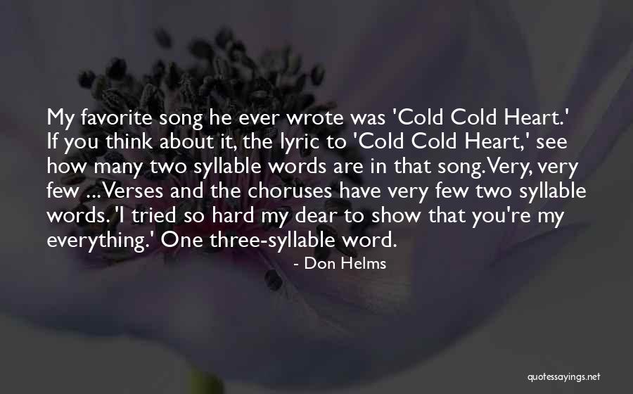 Two To Three Word Quotes By Don Helms Two To Three Word Quotes By Don Helms