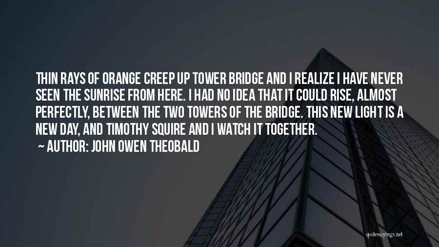 Two Tower Quotes By John Owen Theobald