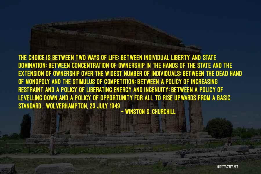 Two Ways Of Life Quotes By Winston S. Churchill