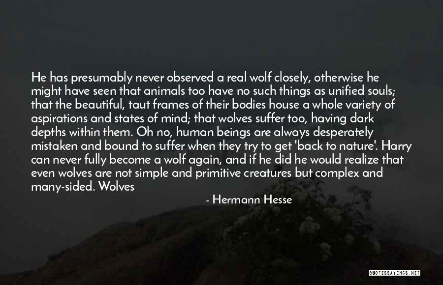 Two Wolves Quotes By Hermann Hesse