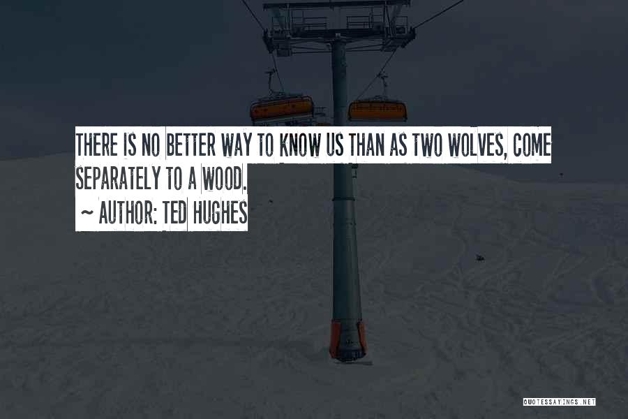 Two Wolves Quotes By Ted Hughes