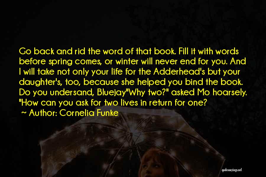 Two Word Book Quotes By Cornelia Funke