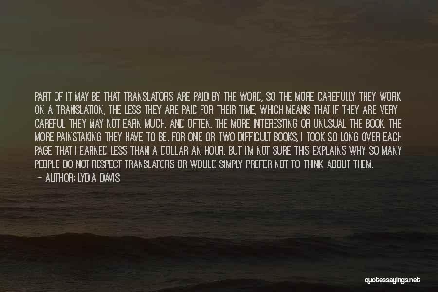 Two Word Book Quotes By Lydia Davis