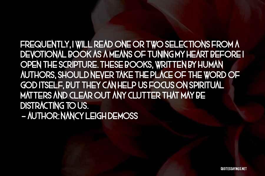Two Word Book Quotes By Nancy Leigh DeMoss