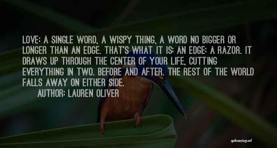 Two Word Love Quotes By Lauren Oliver