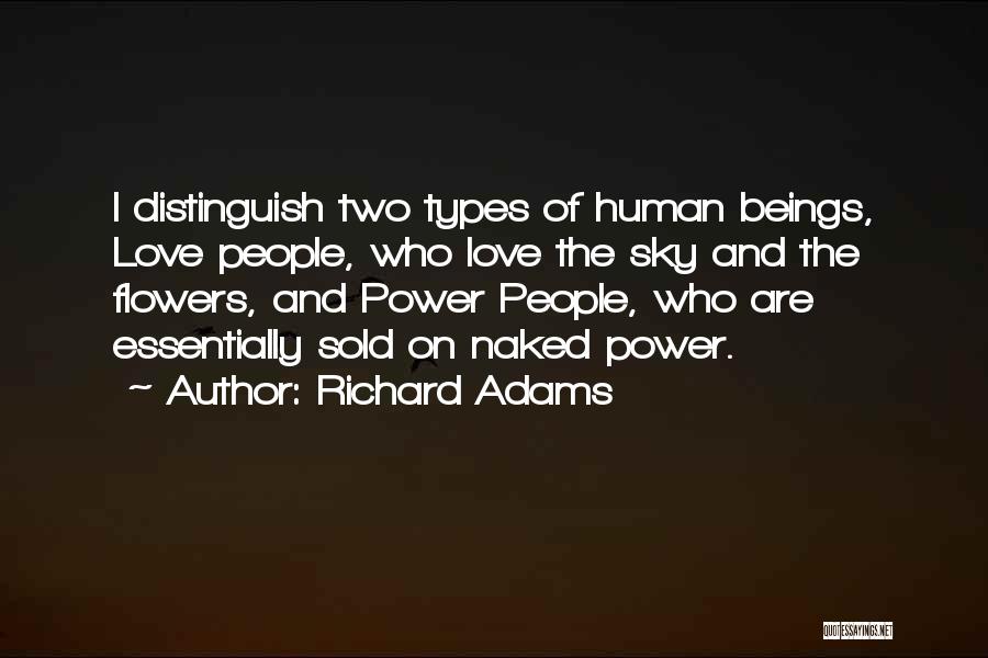 Types Of Love Quotes By Richard Adams