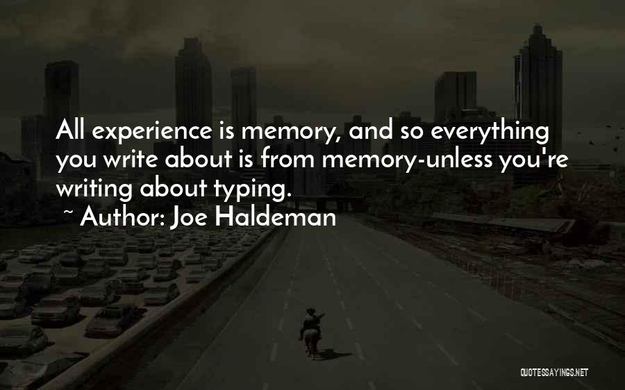 Typing Quotes By Joe Haldeman