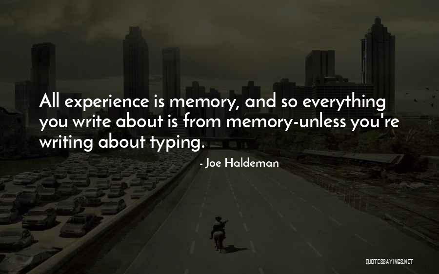 Typing Quotes By Joe Haldeman