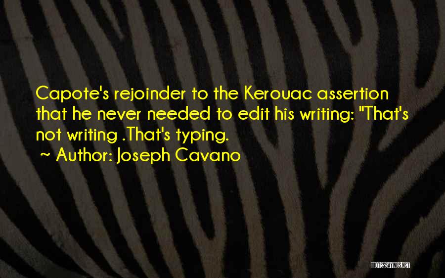 Typing Quotes By Joseph Cavano