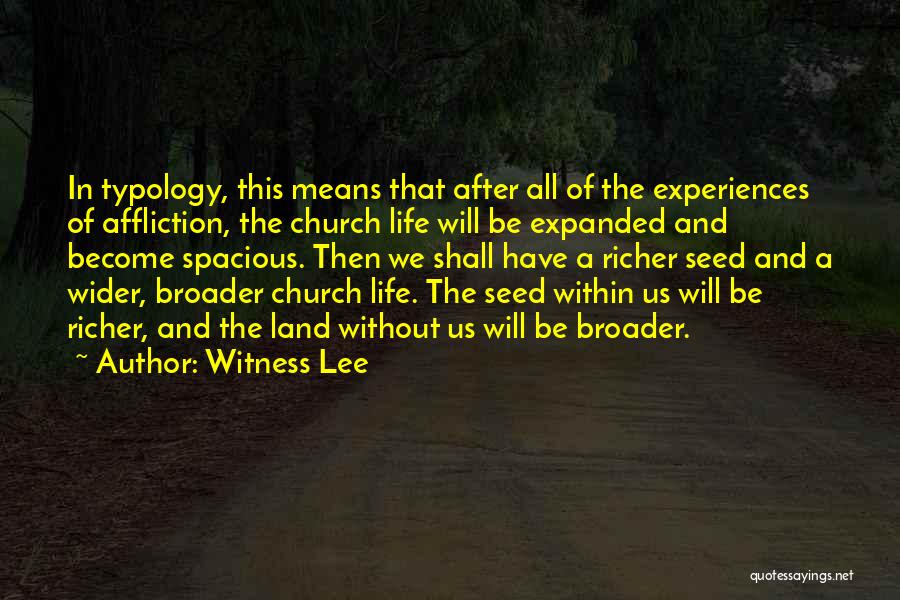 Typology Quotes By Witness Lee