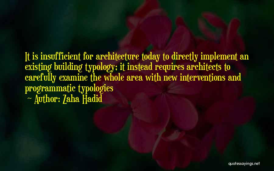 Typology Quotes By Zaha Hadid