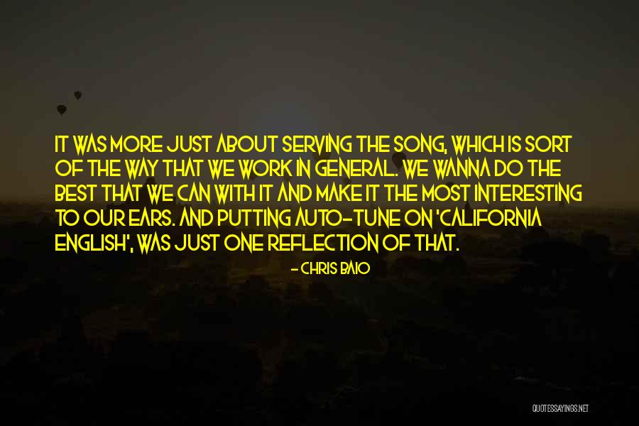 Tyquin Chandler Quotes By Chris Baio Tyquin Chandler Quotes By Chris Baio