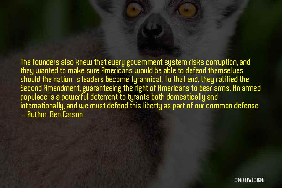 Tyrannical Government Quotes By Ben Carson