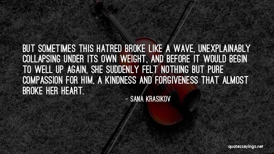 U Broke My Heart Again Quotes By Sana Krasikov