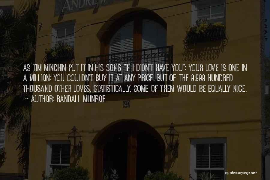 U Cant Buy Love Quotes By Randall Munroe