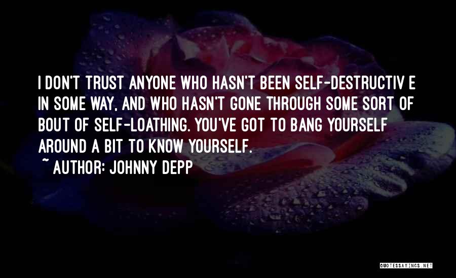 U Can't Trust Anyone Quotes By Johnny Depp