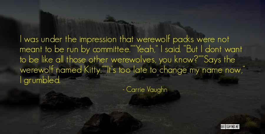 U Dont Like Me Quotes By Carrie Vaughn U Dont Like Me Quotes By Carrie Vaughn