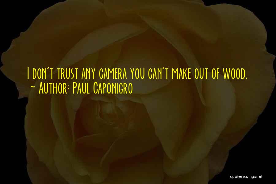 U Dont Trust Me Quotes By Paul Caponigro