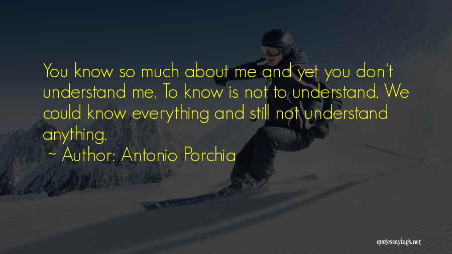 U Dont Understand Quotes By Antonio Porchia
