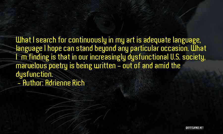 U Of M Quotes By Adrienne Rich