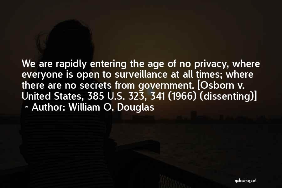 U Of O Quotes By William O. Douglas