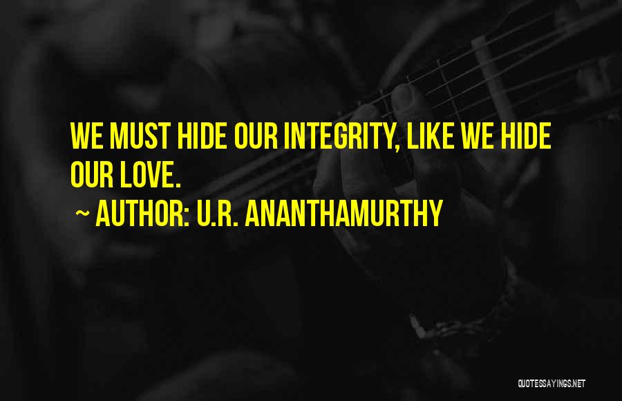 U.R. Ananthamurthy Quotes 1112974