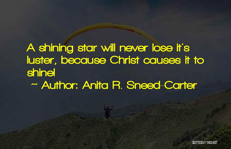 U R My Shining Star Quotes By Anita R. Sneed-Carter