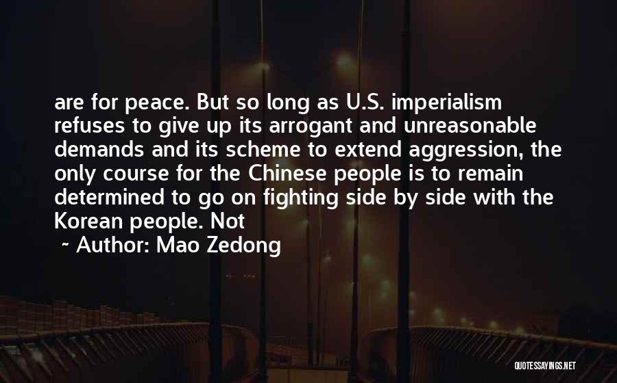 U S Aggression Quotes By Mao Zedong