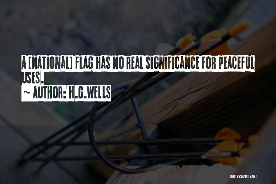 U.s. Flag Quotes By H.G.Wells