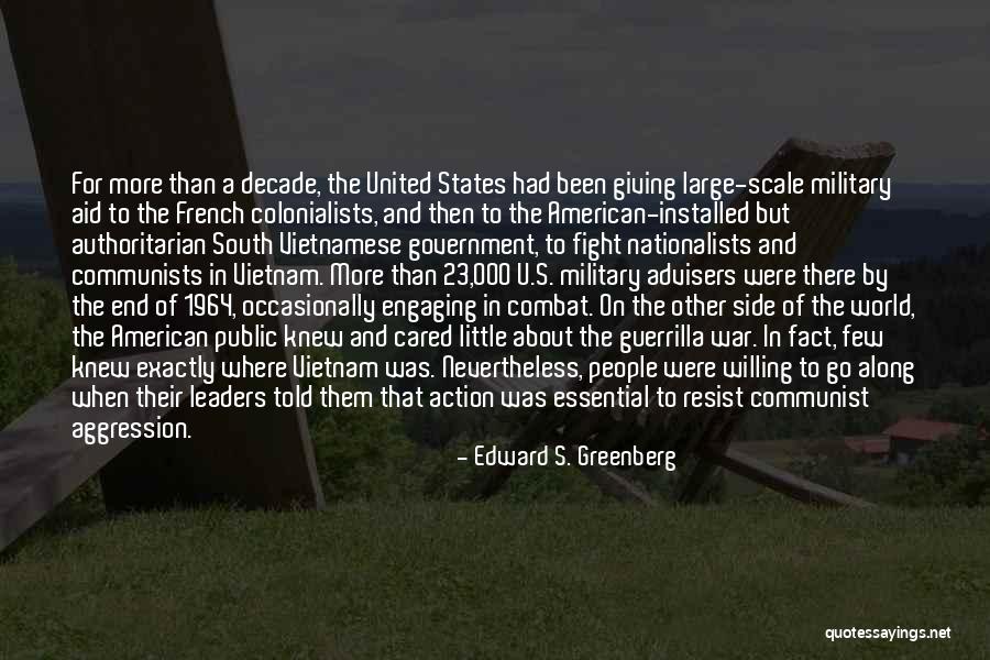 U S History Quotes By Edward S. Greenberg