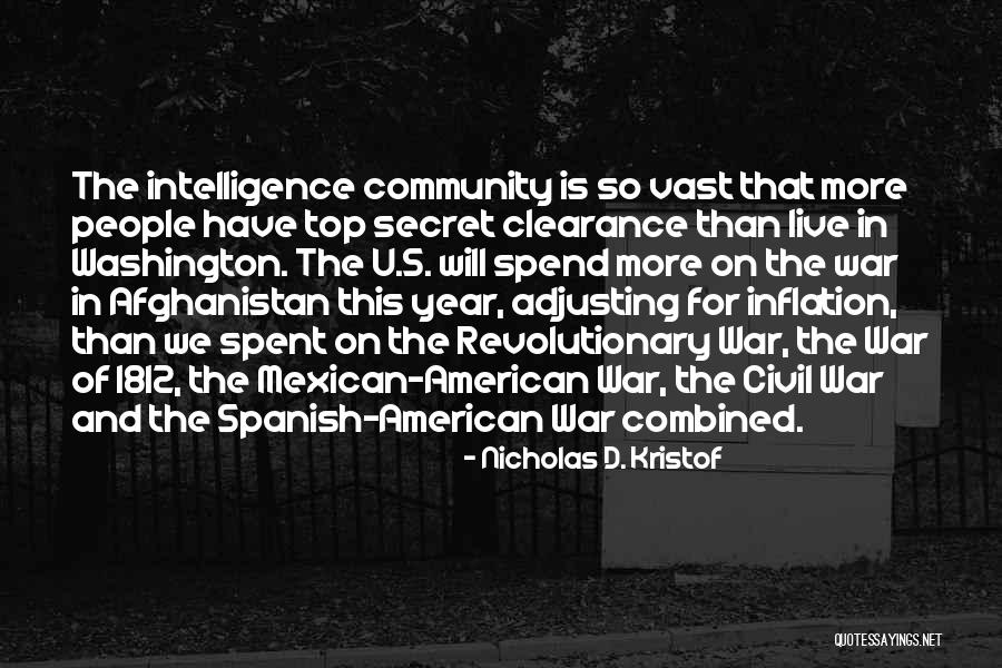 U S Intelligence Quotes By Nicholas D. Kristof U S Intelligence Quotes By Nicholas D. Kristof
