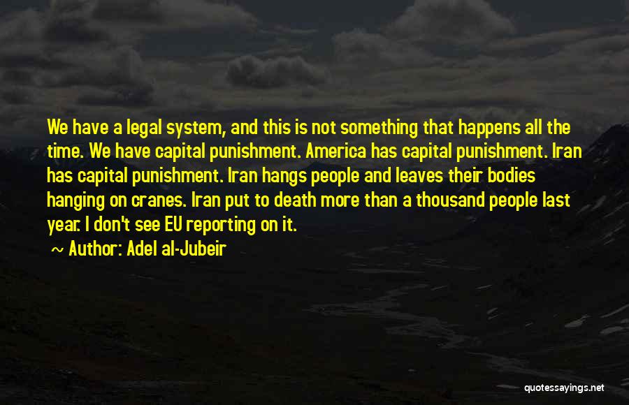 U.s. Legal System Quotes By Adel Al-Jubeir