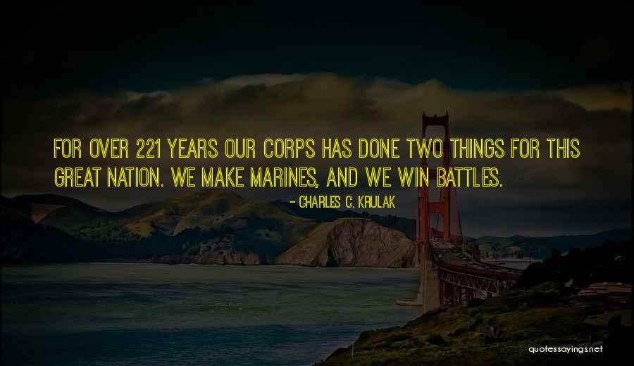 U.s. Marines Quotes By Charles C. Krulak