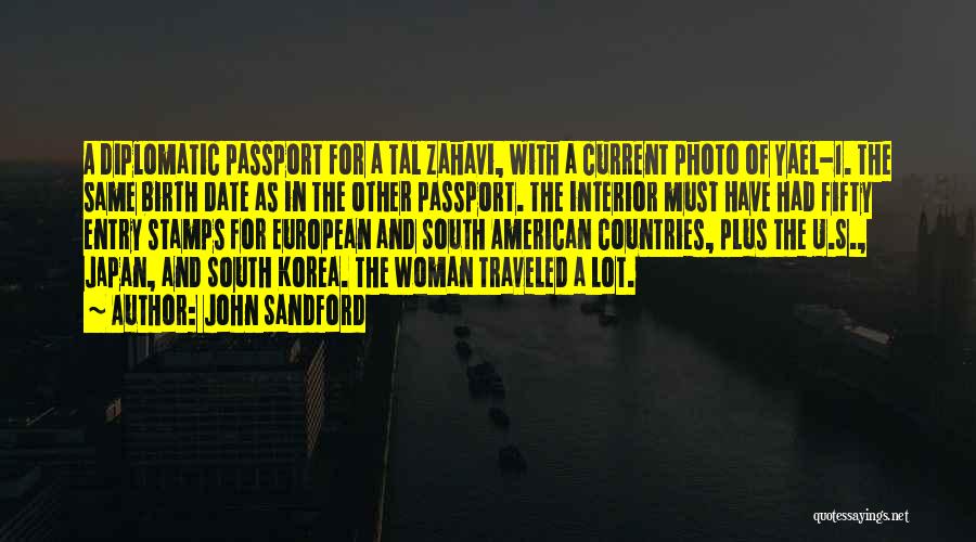 U.s. Passport Quotes By John Sandford