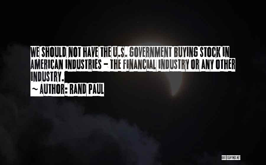 U.s. Stock Quotes By Rand Paul