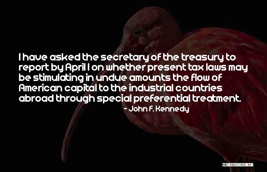 U.s. Treasury Quotes By John F. Kennedy U.s. Treasury Quotes By John F. Kennedy