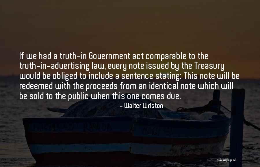 U.s. Treasury Quotes By Walter Wriston U.s. Treasury Quotes By Walter Wriston