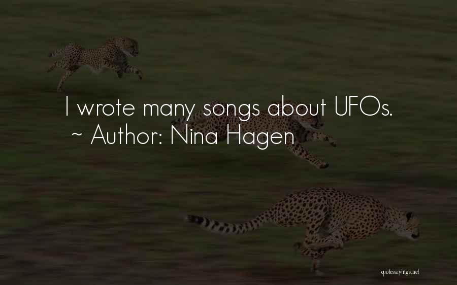 Ufos Quotes By Nina Hagen