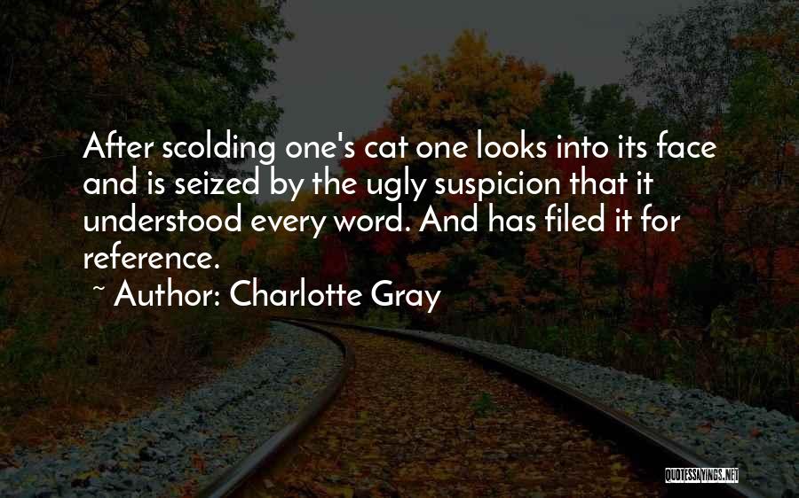 Ugly Face Quotes By Charlotte Gray