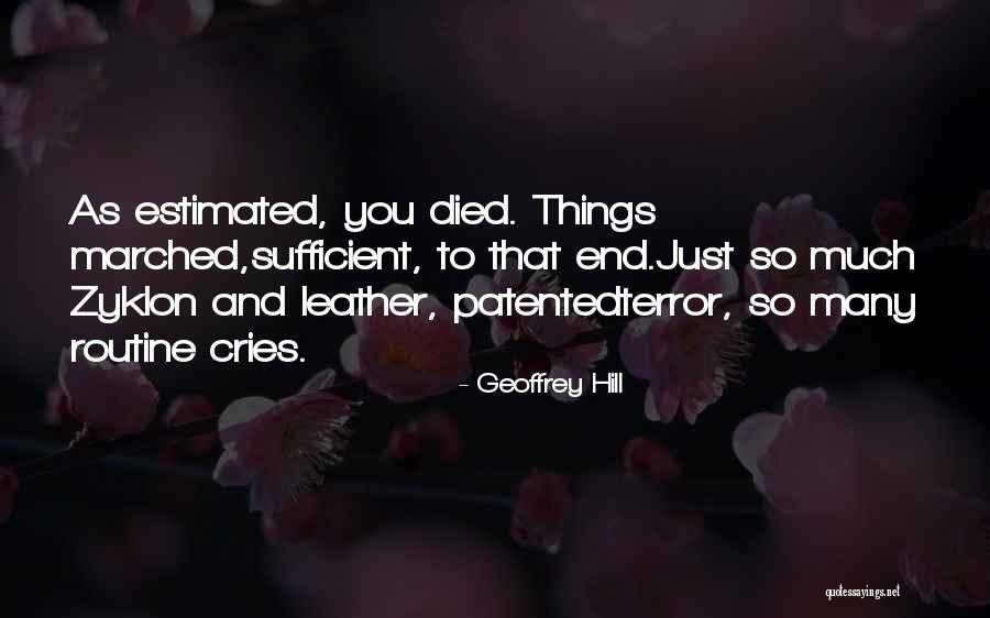 Ulcior Dex Quotes By Geoffrey Hill Ulcior Dex Quotes By Geoffrey Hill