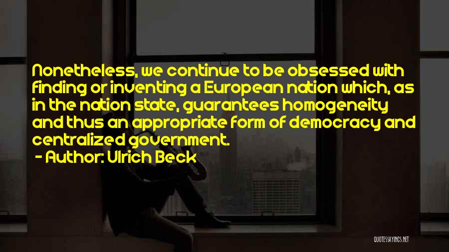 Ulrich Beck Quotes 1741527