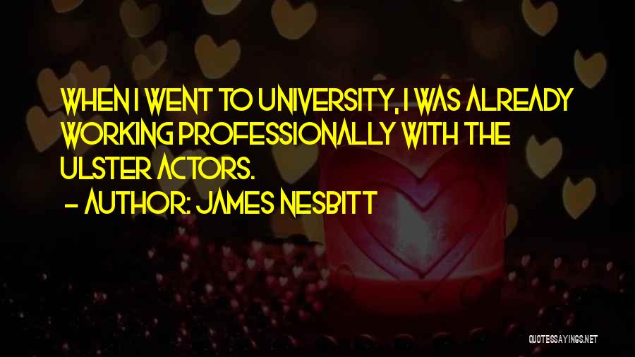 Ulster Quotes By James Nesbitt