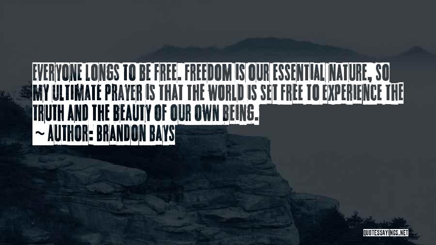 Ultimate Freedom Quotes By Brandon Bays
