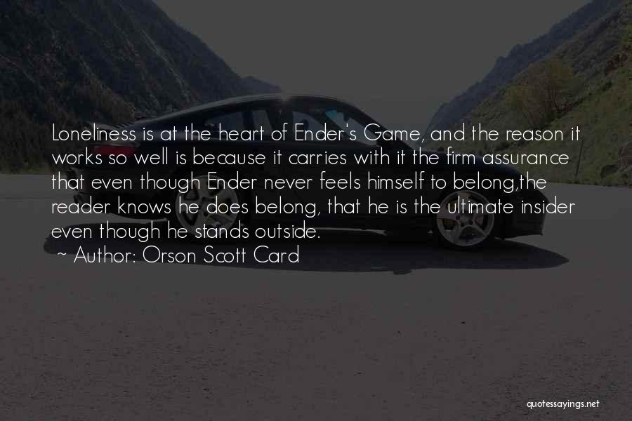 Ultimate Game Quotes By Orson Scott Card