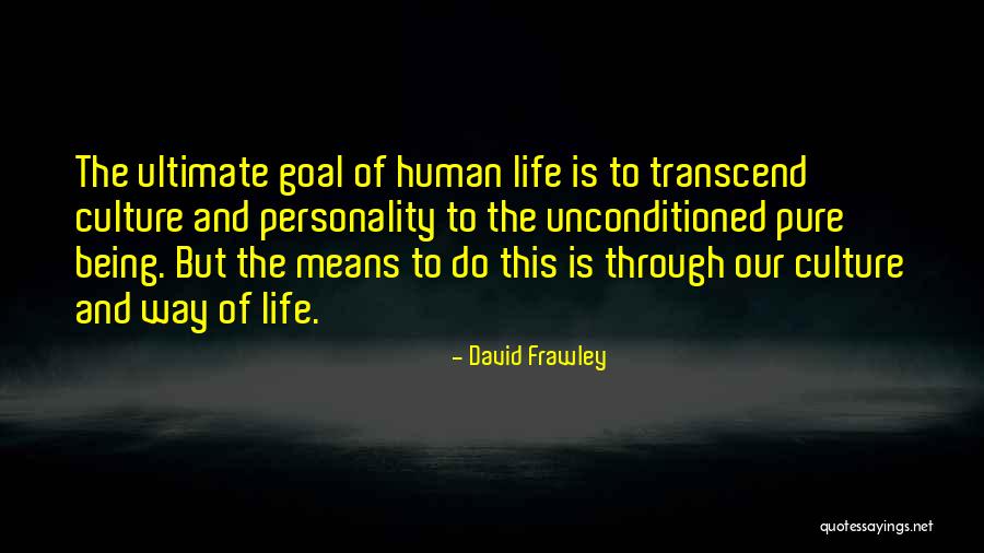 Ultimate Goal Of A Human Being Quotes By David Frawley Ultimate Goal Of A Human Being Quotes By David Frawley